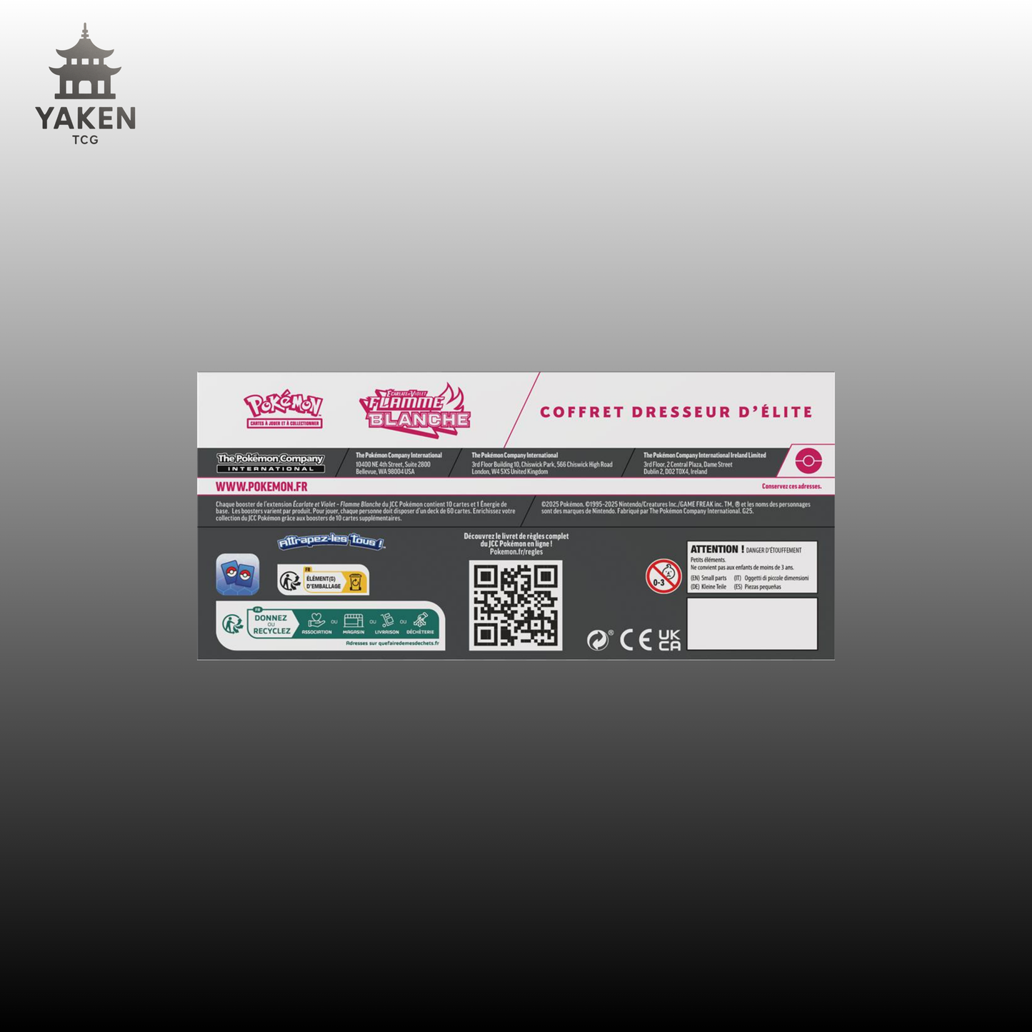 ETB POKÉMON - EV10.5 - FLAMME BLANCHE - SCELLÉ