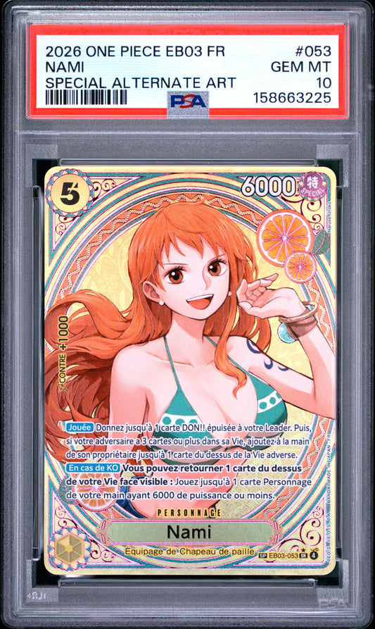 ONE PIECE - NAMI - SP - EB03 - FRENCH - PSA 10